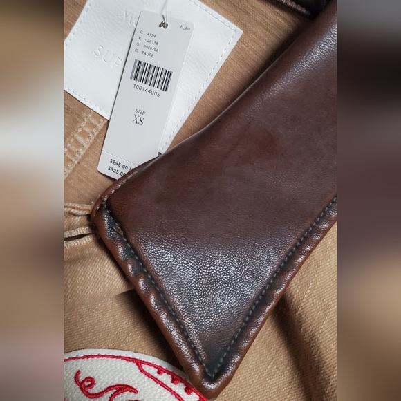 MOTHER Utility Jacket in Tan with Brown Accents - Picture 10 of 11